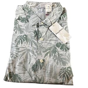 Nwt Tommmy Bahama DIGITAL PALMS CHAMBRAY long sleeve shirt sz 2XL
